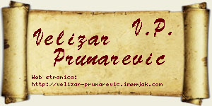 Velizar Prunarević vizit kartica